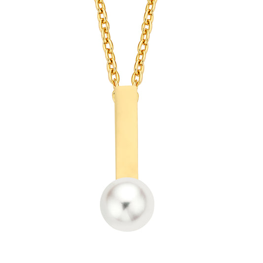 Necklace with SWZP 5mm gold 585/000