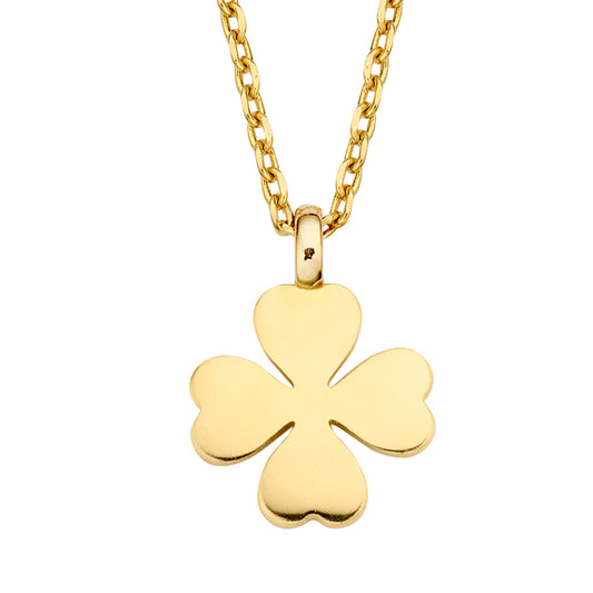 Necklace clover leaf gold 585/000