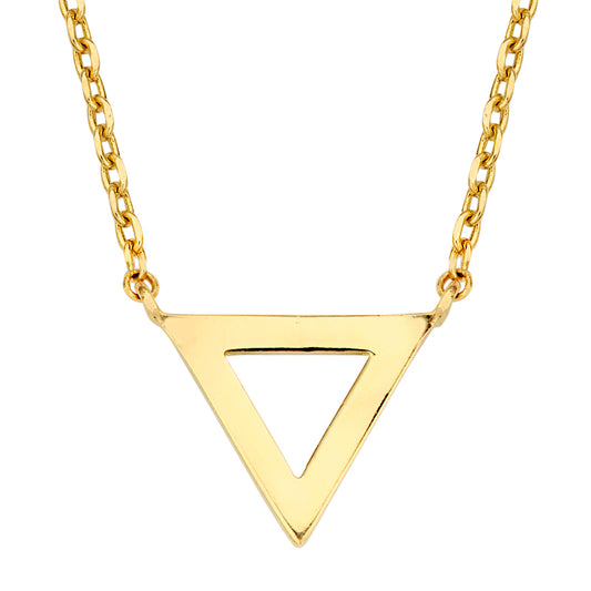 Necklace triangle gold 585/000