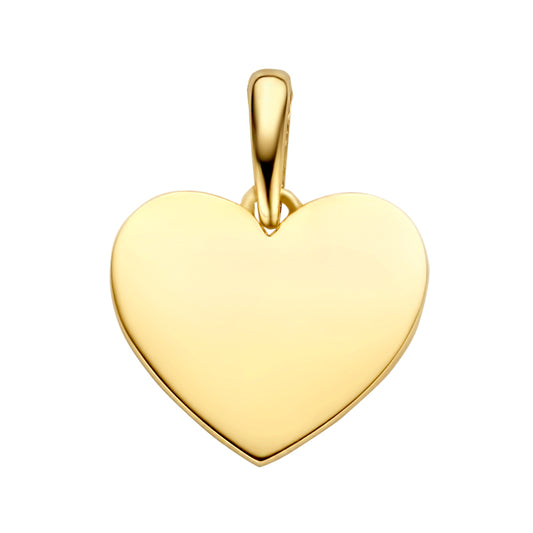 Anhänger Gravurplatte Herz Gold 585/000