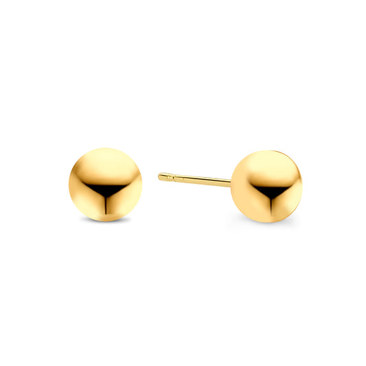 Stud earrings ball 5mm gold 585/000