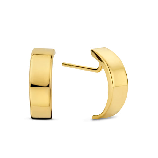 Stud earrings hoop earrings 10/3mm gold 585/000