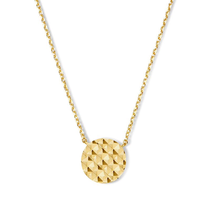 Necklace with pendant Dot Ø 8mm DC Gold 585/000