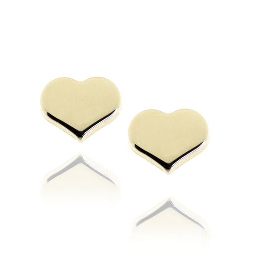 Stud earrings heart gold 585/000
