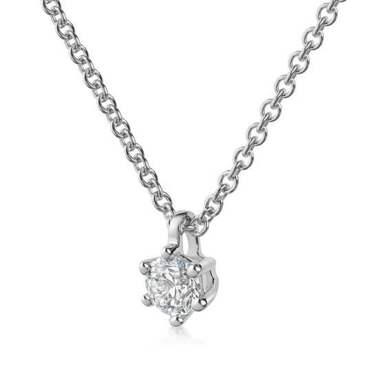 Lovebird necklace with brilliant 0.21 ct. White gold 585/000